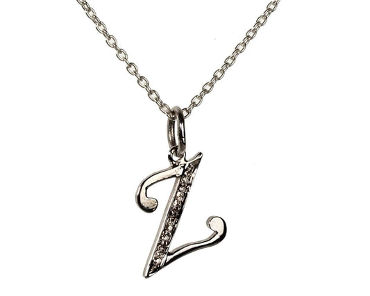 Alphabet Z pendant with diamonds - Jewelslane