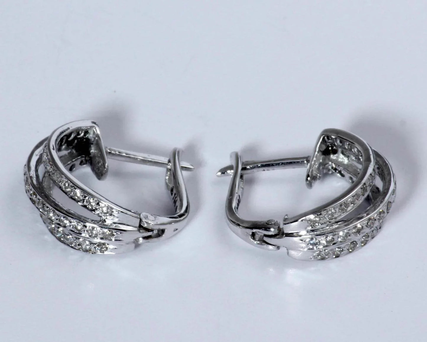 Hoop Earrings with Diamonds - Jewelslane
