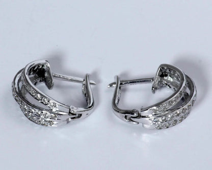 Hoop Earrings with Diamonds - Jewelslane