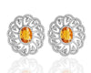 Aabha Silver earring with Zircon - Jewelslane