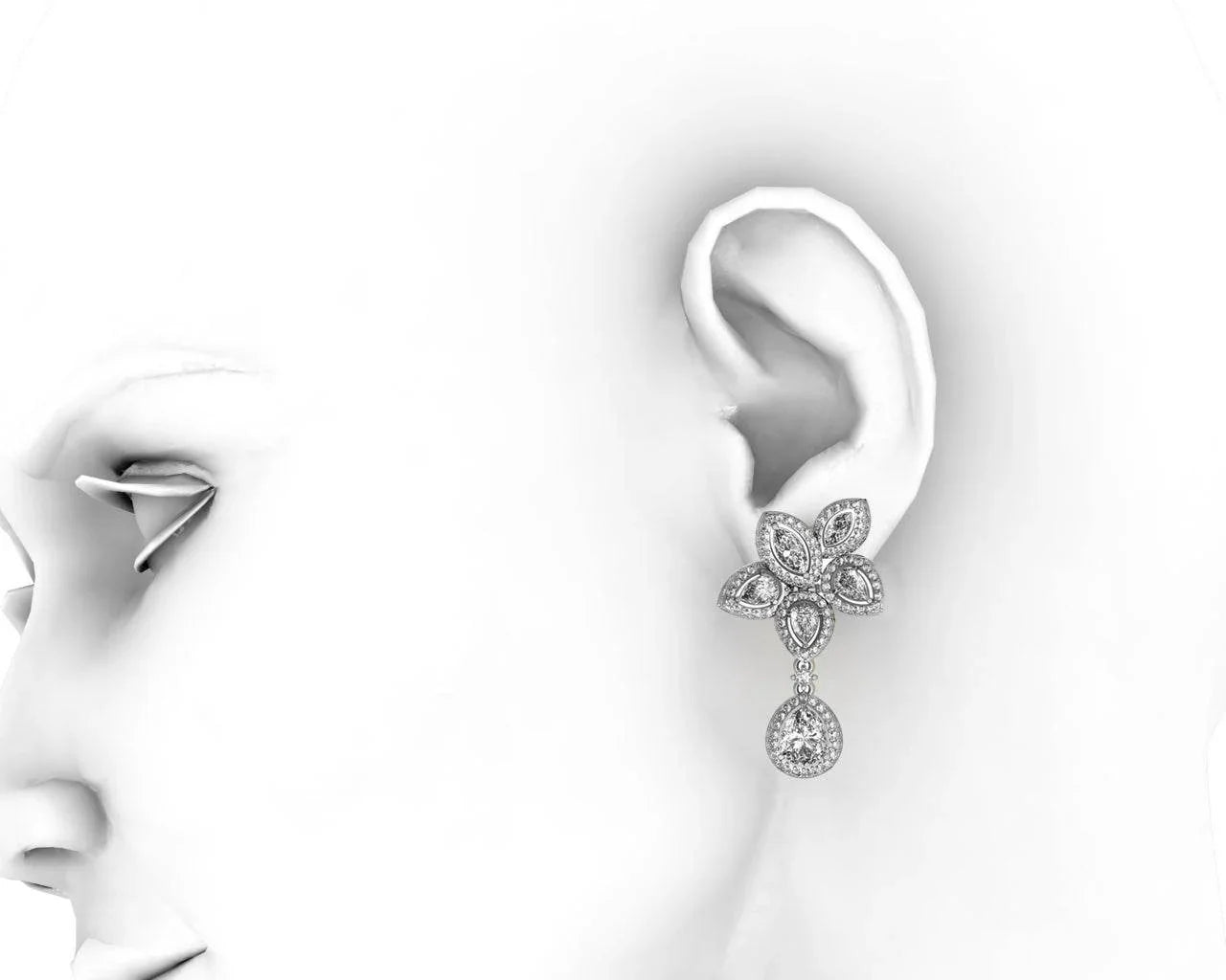 Aadita Exquisite Zircon Earrings - Jewelslane