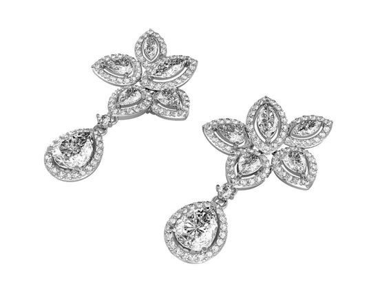 Aadita Exquisite Zircon Earrings - Jewelslane
