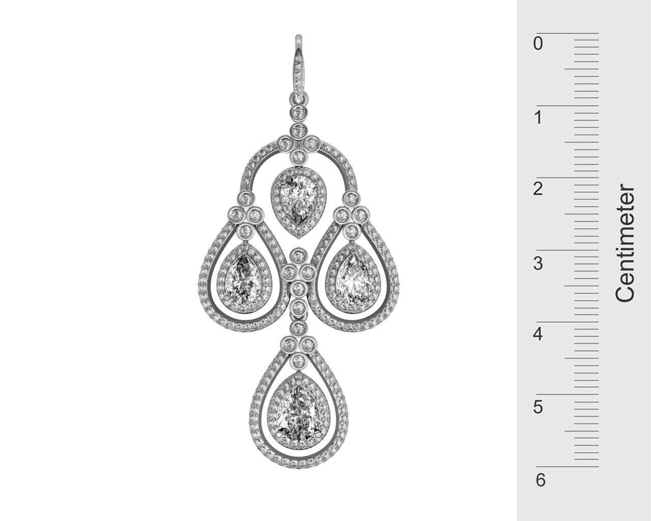 Aadya Diamond Look Earring in Silver - Jewelslane