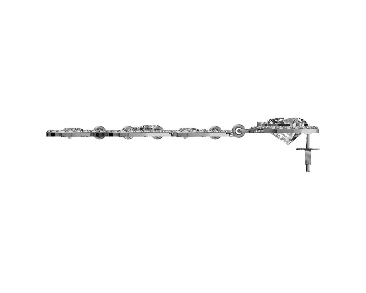 Aaisha American Diamond Danglers - Jewelslane