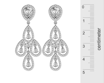 Aaisha American Diamond Danglers - Jewelslane