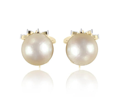 Aakansha Pearl Diamond Earring - Jewelslane