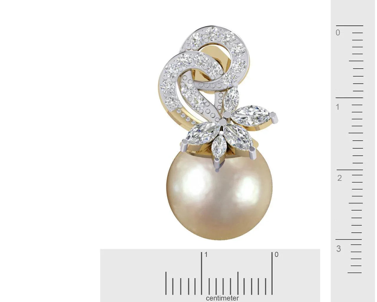 Aakansha Pearl Diamond Earring - Jewelslane