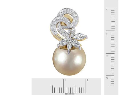 Aakansha Pearl Diamond Earring - Jewelslane