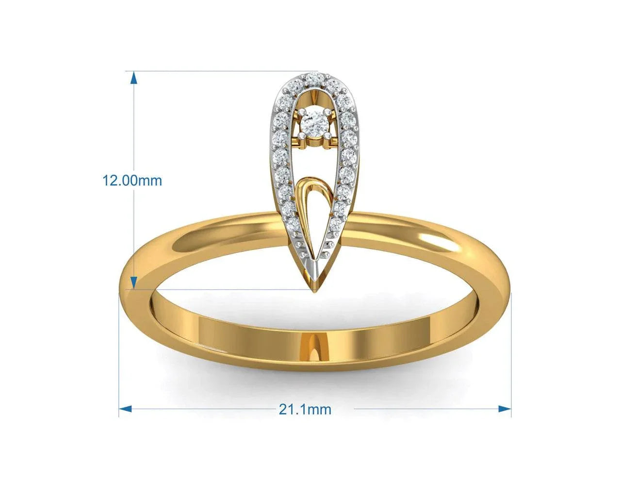 Aanshi Diamond Ring - Jewelslane