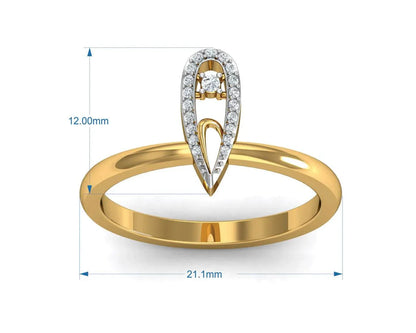 Aanshi Diamond Ring - Jewelslane