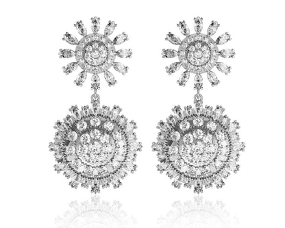 Aara Designer Diamond Look Danglers - Jewelslane