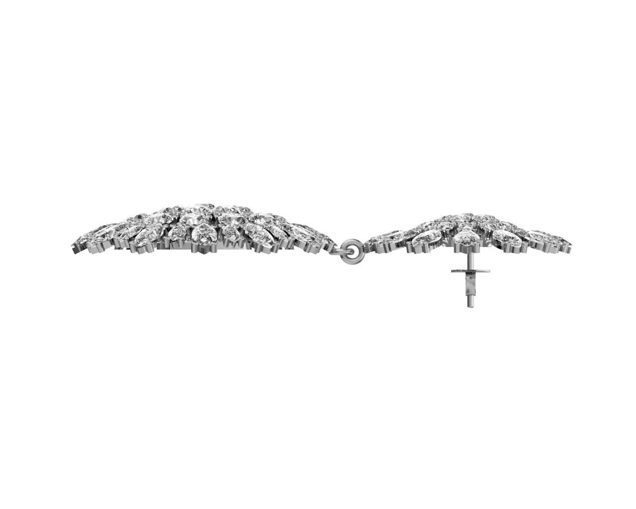 Aara Designer Diamond Look Danglers - Jewelslane