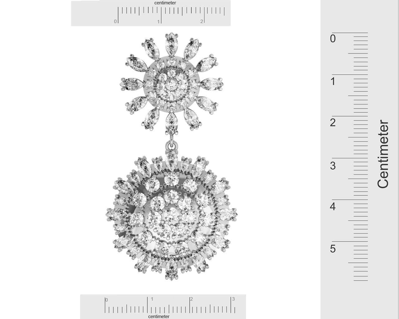 Aara Designer Diamond Look Danglers - Jewelslane