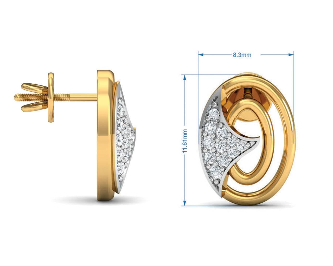 Aarya Diamond Earrings - Jewelslane