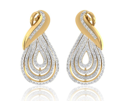 Aashika Gold & Diamond Earring - Jewelslane