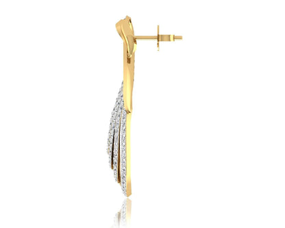 Aashika Gold & Diamond Earring - Jewelslane