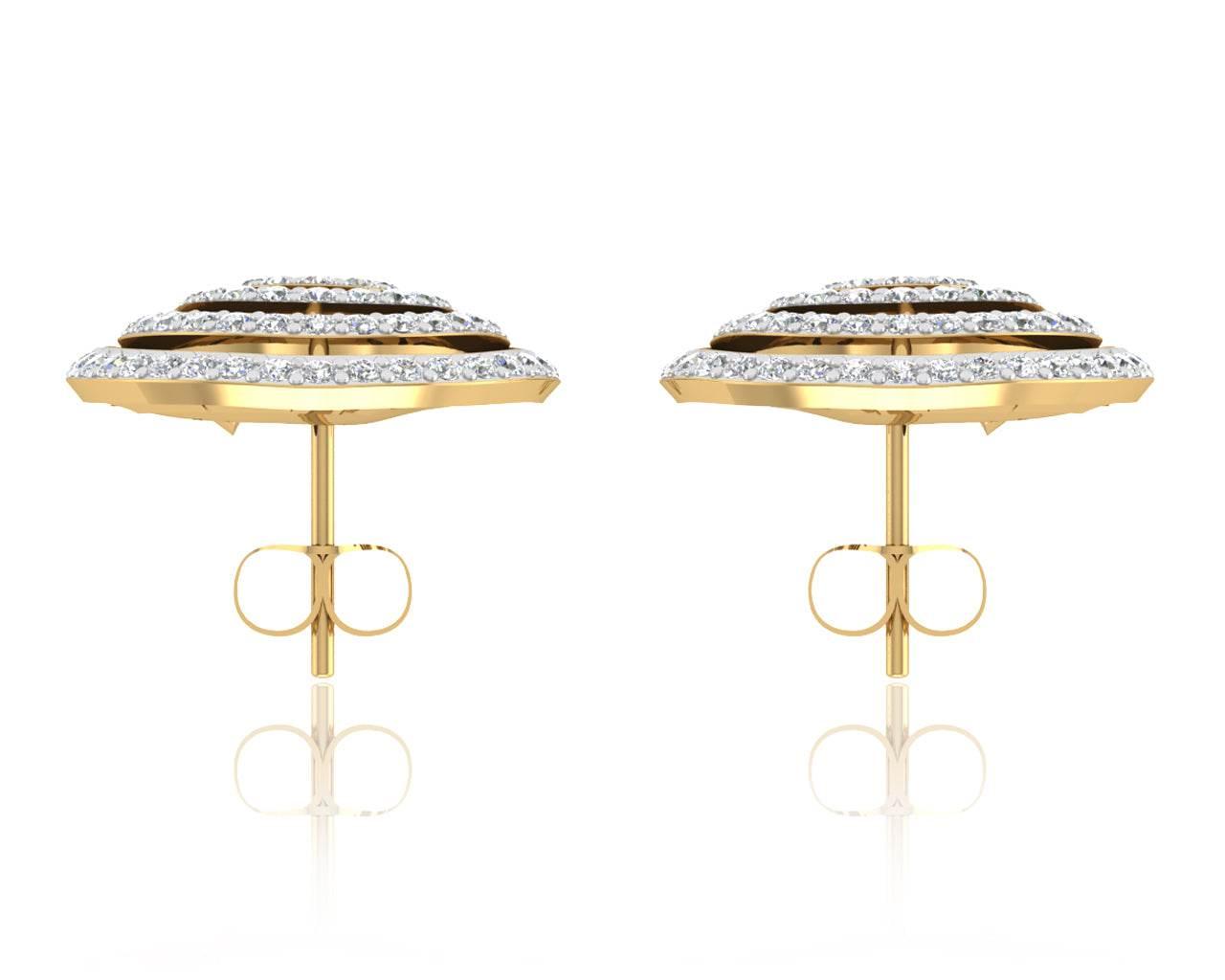 Aashika Gold & Diamond Earring - Jewelslane