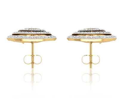 Aashika Gold & Diamond Earring - Jewelslane