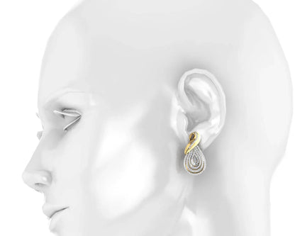 Aashika Gold & Diamond Earring - Jewelslane