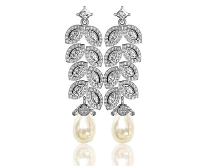 Aashika Pearl Earrings - Jewelslane