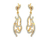 Abstract Designer Diamond Earrings - Jewelslane