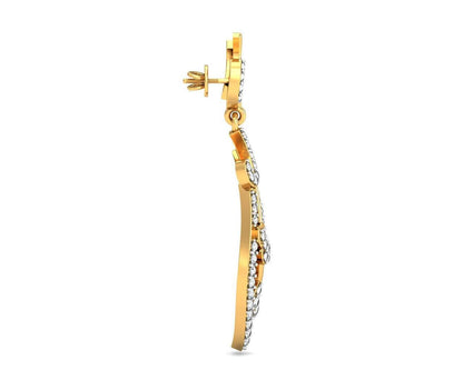 Abstract Designer Diamond Earrings - Jewelslane