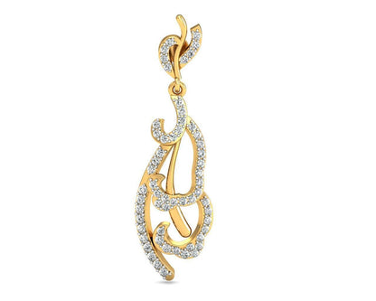 Abstract Designer Diamond Earrings - Jewelslane