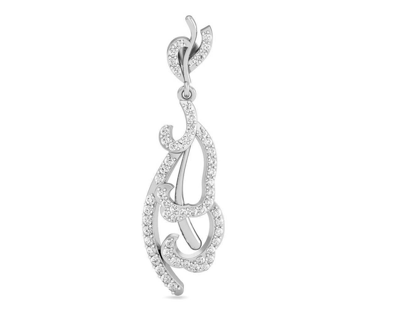 Abstract Designer Diamond Earrings - Jewelslane