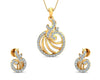 Aini Diamond Earring & Pendant Set - Jewelslane