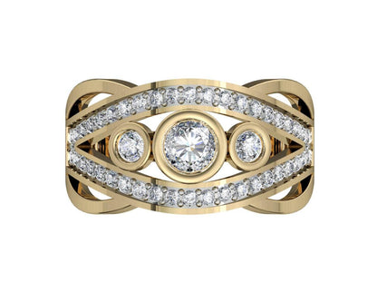 Aksaara Solitaire Diamond Engagement Ring - Jewelslane