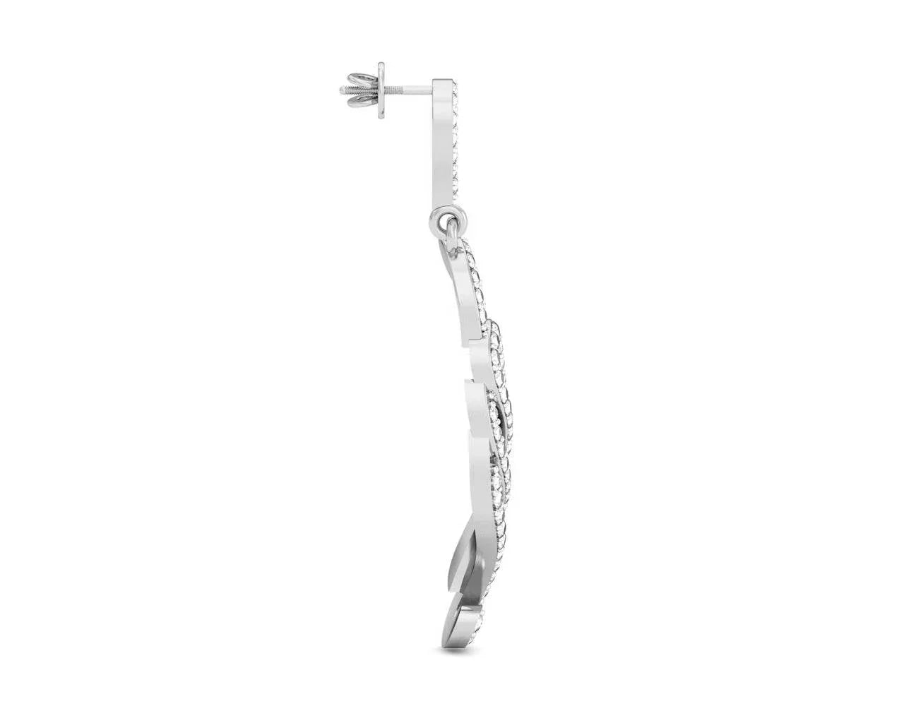 Alka Diamond Dangle Drop Earring - Jewelslane
