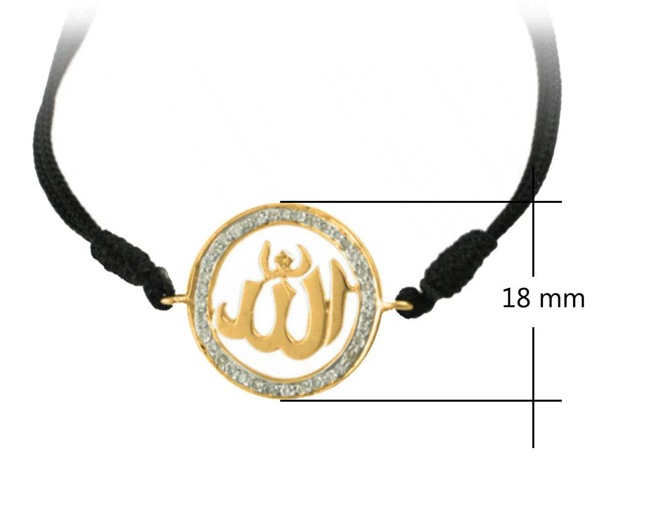 Allah Gold Bracelet with Diamonds - Jewelslane
