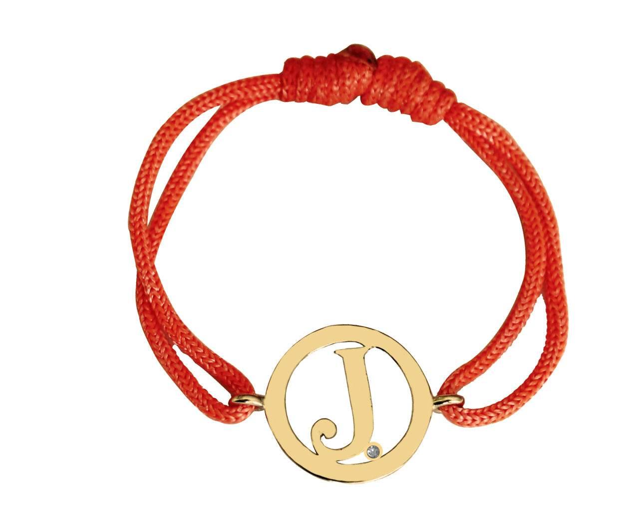 Alphabet J Gold Bracelet - Jewelslane
