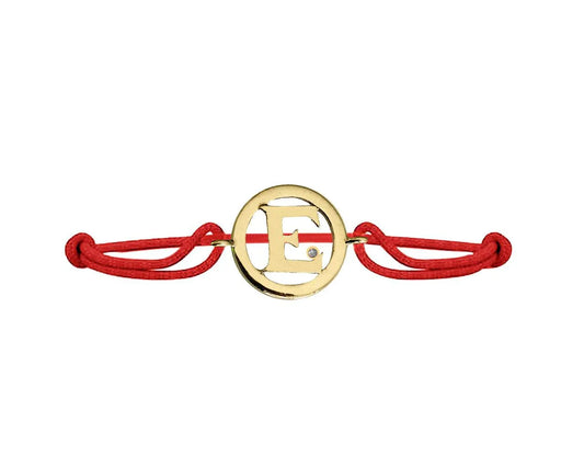 Alphabet E Gold Bracelet - Jewelslane