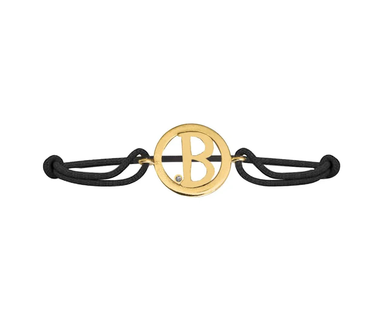 Alphabet B Gold Bracelet - Jewelslane