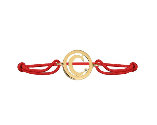Alphabet C Gold Bracelet - Jewelslane