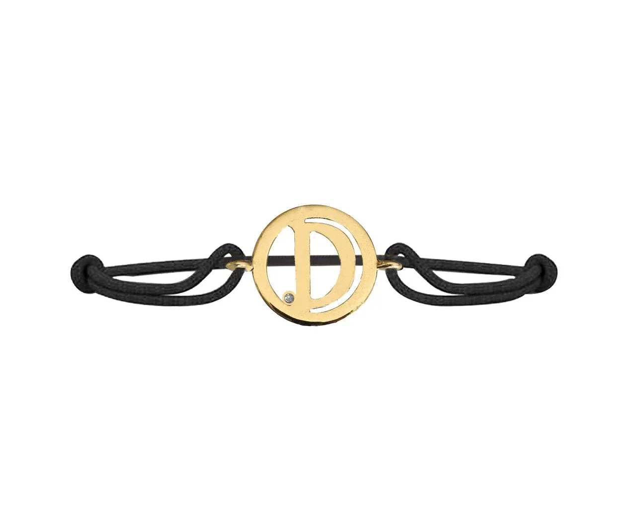 Alphabet D Gold Bracelet - Jewelslane
