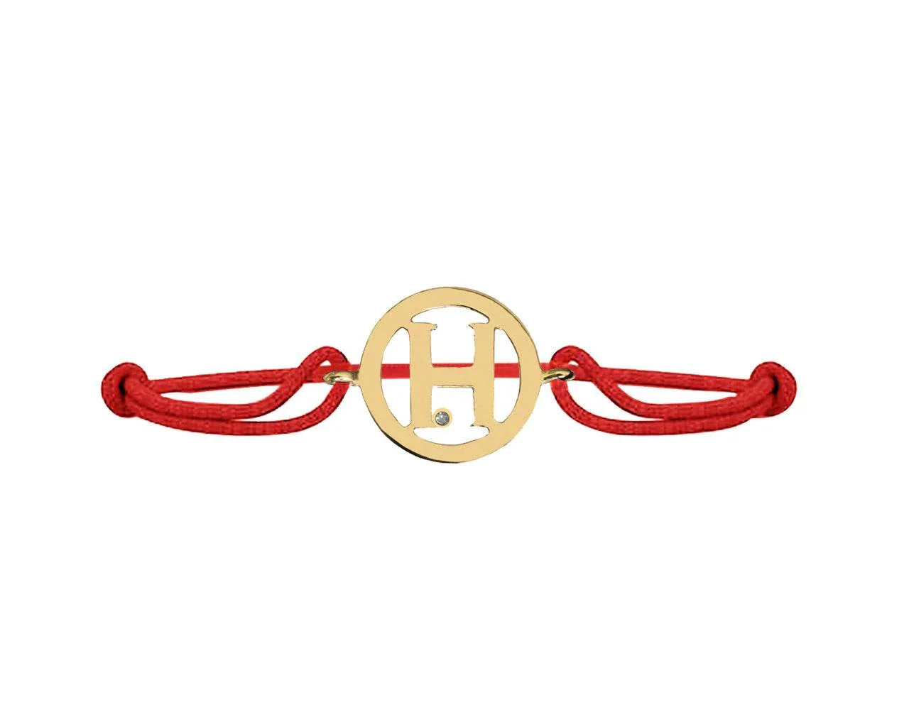 Alphabet H Gold Bracelet - Jewelslane