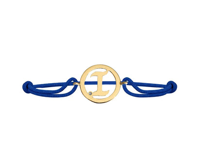 Alphabet I Gold Bracelet Additional Image 1