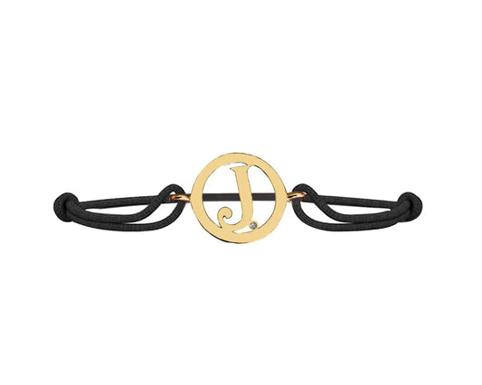 Alphabet J Gold Bracelet - Jewelslane