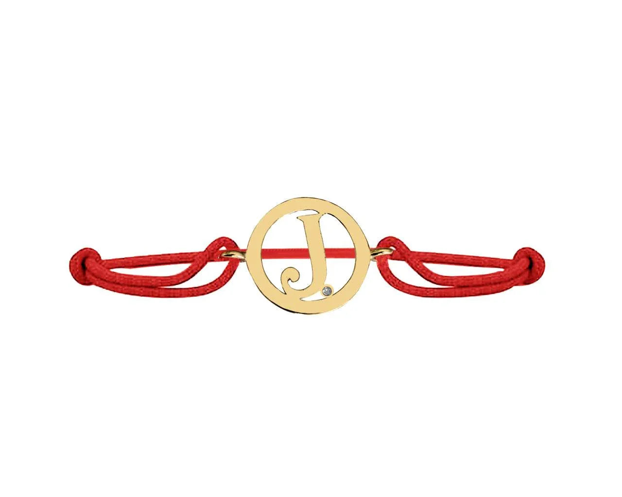 Alphabet J Gold Bracelet - Jewelslane