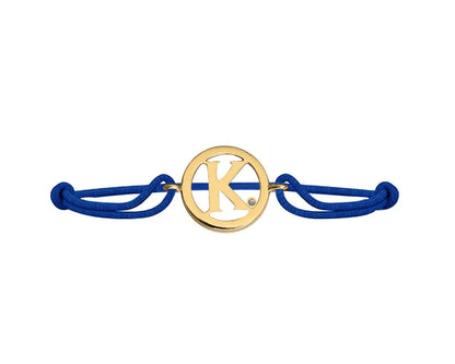 Alphabet K Gold Bracelet - Jewelslane