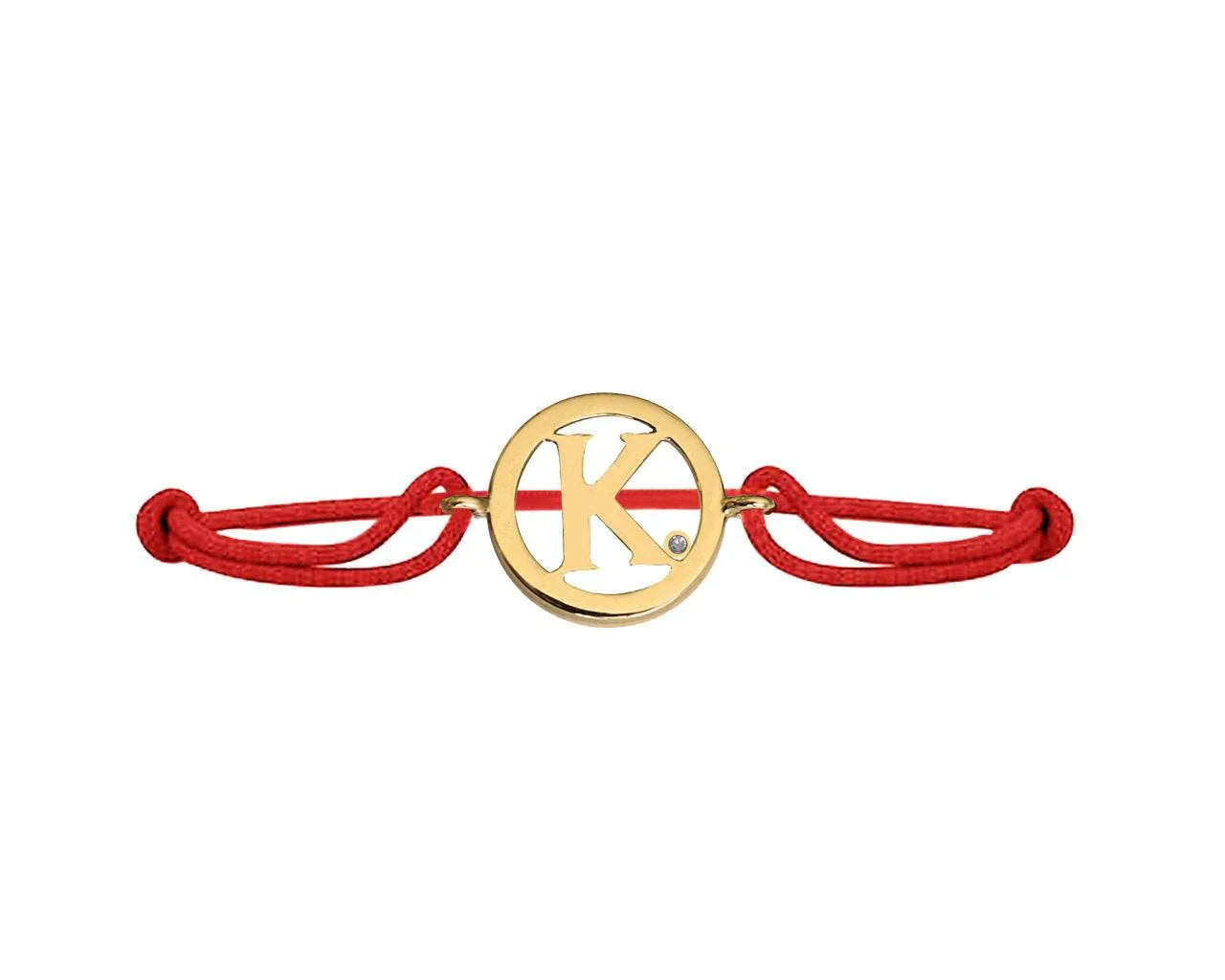 Alphabet K Gold Bracelet - Jewelslane