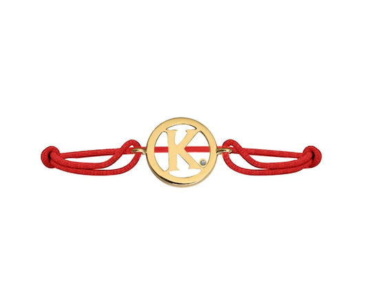 Alphabet K Gold Bracelet - Jewelslane