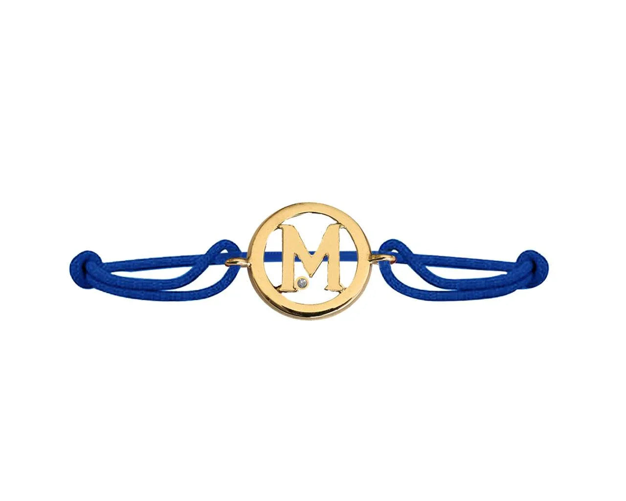 Alphabet M Gold Bracelet - Jewelslane