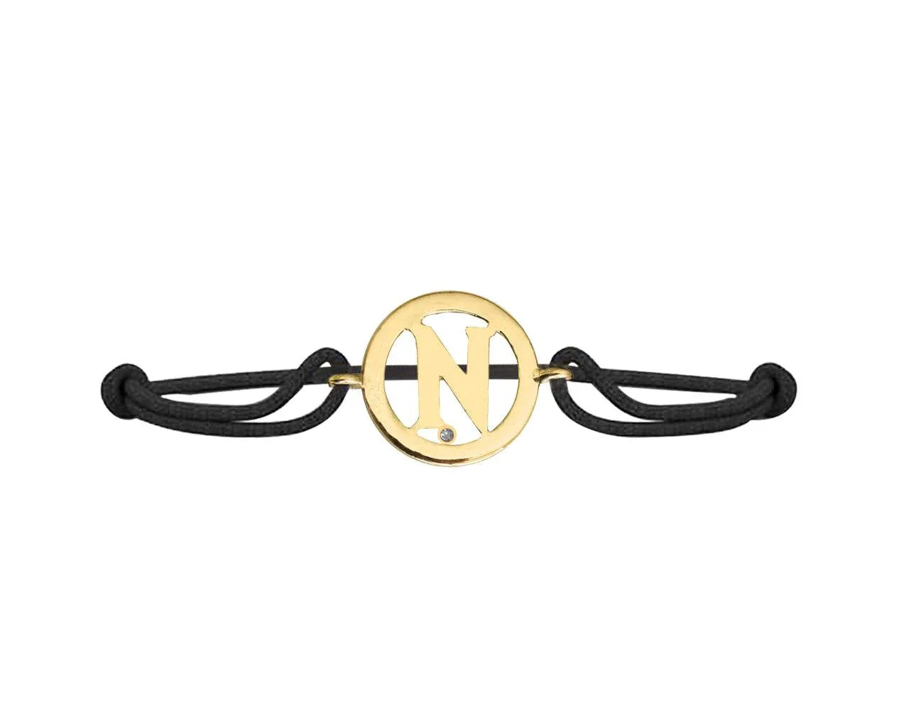 Alphabet N Gold Bracelet - Jewelslane