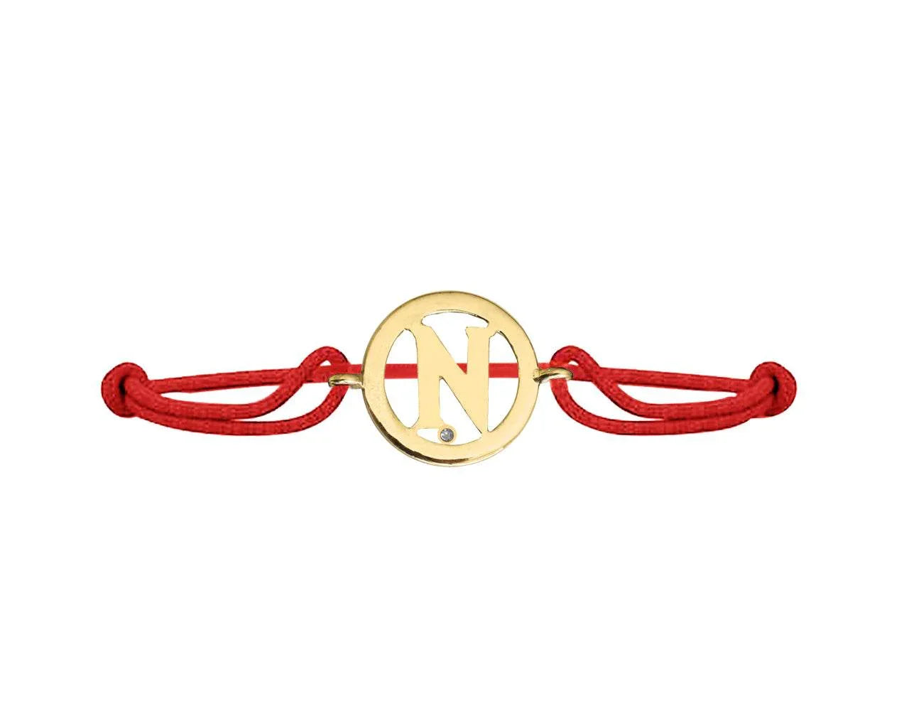 Alphabet N Gold Bracelet - Jewelslane