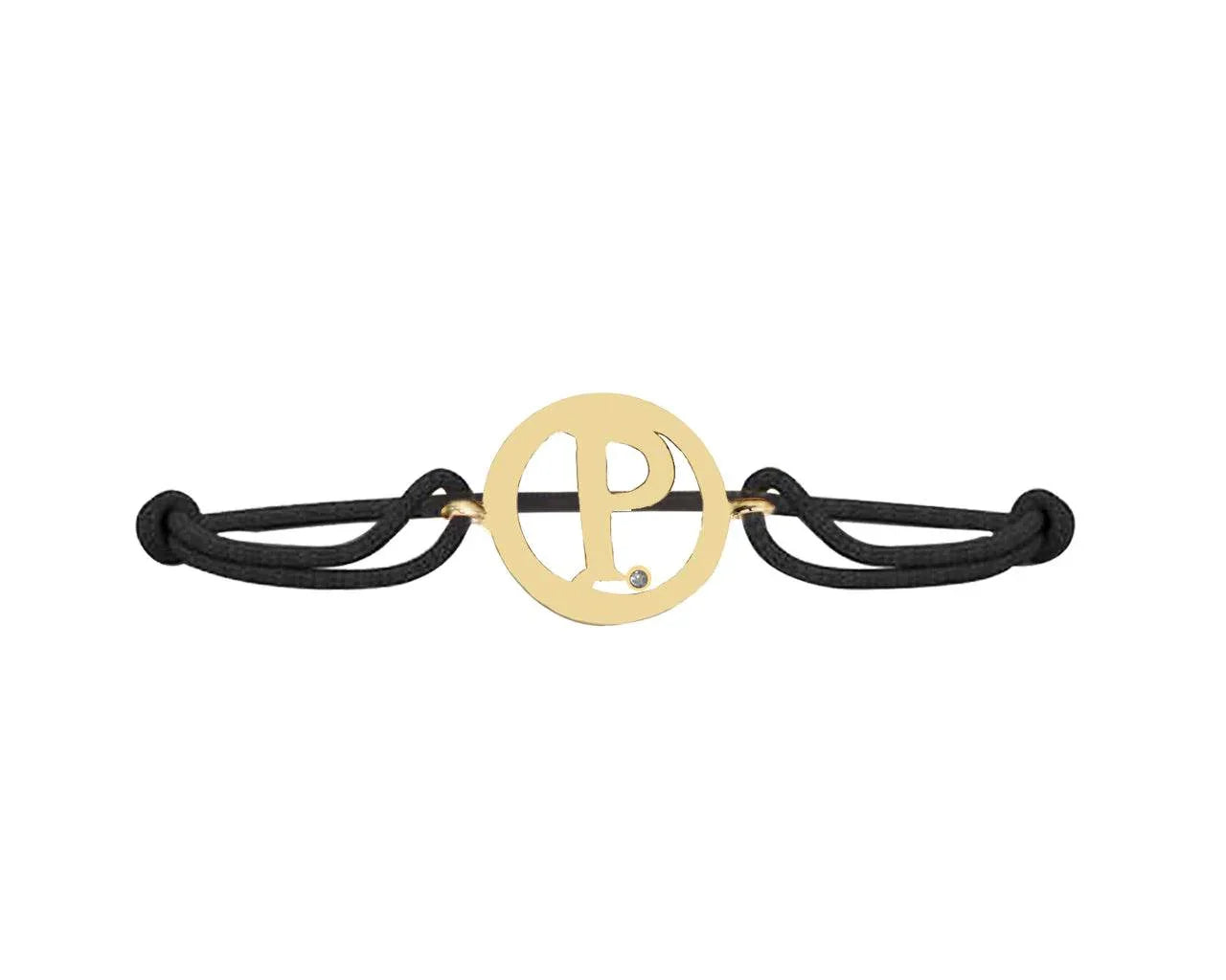Alphabet P Gold Bracelet - Jewelslane