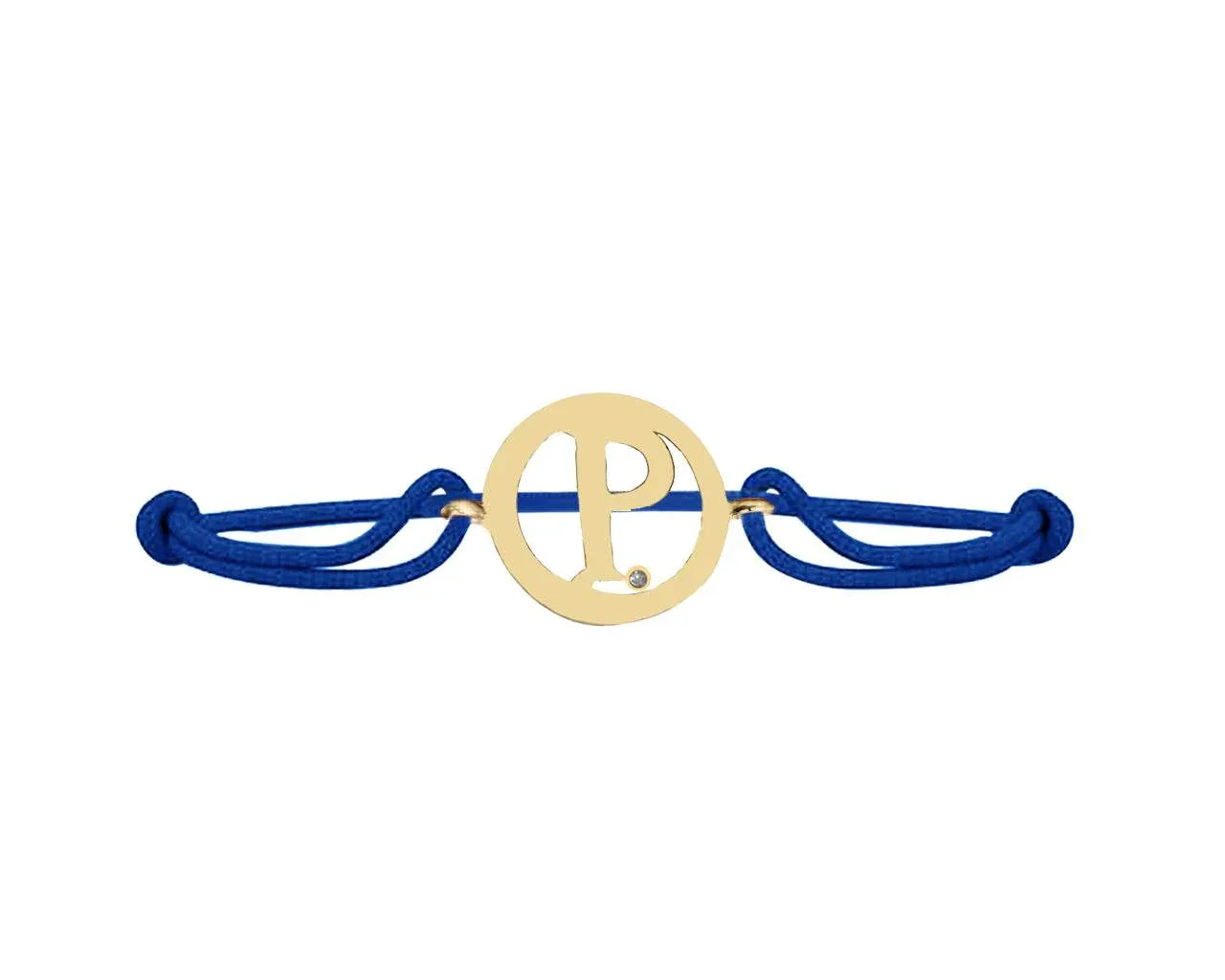 Alphabet P Gold Bracelet - Jewelslane