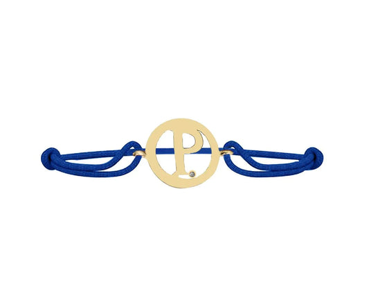 Alphabet P Gold Bracelet - Jewelslane